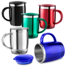 Caneca Térmica com Tampa de 400ml Inox Colors - 1
