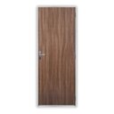 Ver imagem 2 de Kit Porta de Madeira Lisa 215x75cm com Batente de Aço 12cm Açomad MGM Abertura Direita Marrom/Carvalho Quebec