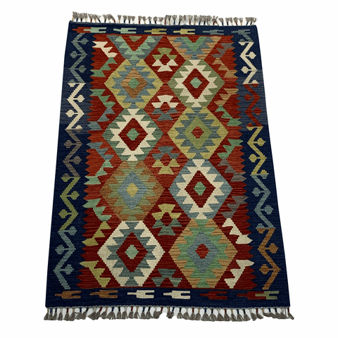 Tapete Kilim Afegão 1,45 x 0,99m
