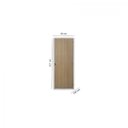 Ver imagem 3 de Kit Porta de Madeira Lisa 215x85cm com Batente de Aço 12cm Açomad MGM Abertura Esquerda Marrom/Carvalho Quebec
