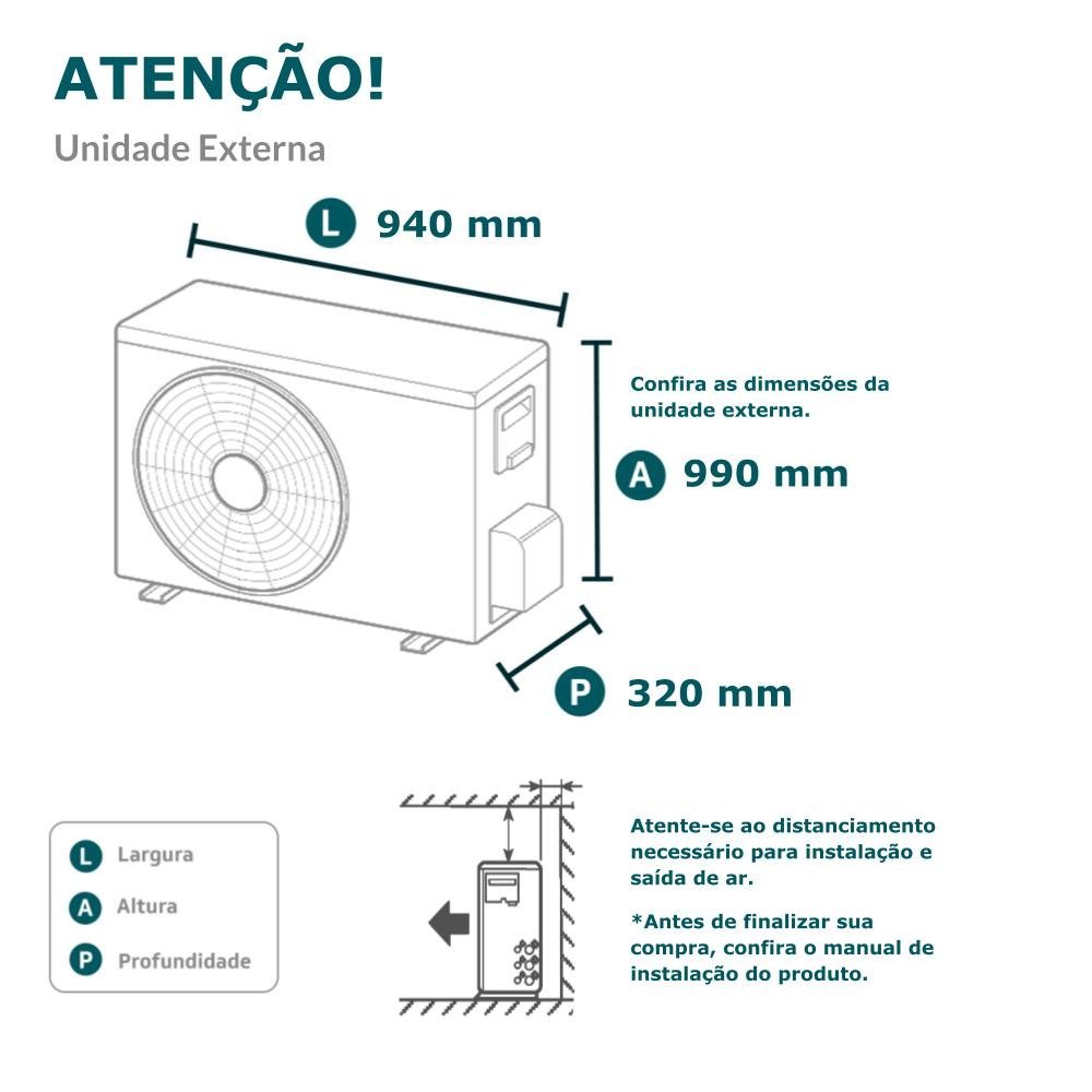 Ar-Condicionado Multi Split Inverter Daikin 38.000 BTUs (3x Evap HW 9.000 + 2x Evap HW 12.000) Quent - 7