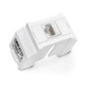 Kit Tomada Padrão Brasileiro Twdin - Conector Rj45 (ethernet) Categoria 5e + Suporte Branco - 1
