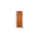 Ver imagem 2 de Kit Porta de Madeira Lisa 215x65cm com Batente de Aço 06cm Açomad Mgm Abertura Esquerda