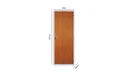 Ver imagem 2 de Kit Porta de Madeira Lisa 215x65cm com Batente de Aço 06cm Açomad MGM Abertura Esquerda Marrom/Mogno