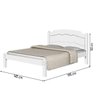 Cama Casal Lais Basoto Branco - 4