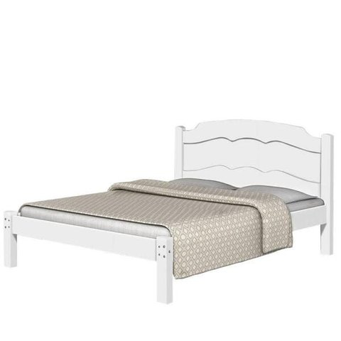 Cama Casal Lais Basoto Branco