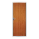 Ver imagem 1 de Kit Porta de Madeira Lisa 215x75cm com Batente de Aço 06cm Açomad MGM Abertura Direita Marrom/Mogno