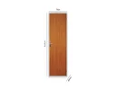 Ver imagem 2 de Kit Porta de Madeira Lisa 215x75cm com Batente de Aço 06cm Açomad MGM Abertura Direita Marrom/Mogno