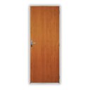 Ver imagem 1 de Kit Porta de Madeira Lisa 215x75cm com Batente de Aço 12cm Açomad MGM Abertura Direita Marrom/Mogno