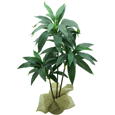Planta Dracena Lyrata Artificial P/decoração de Casa Permanente Toque Real