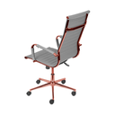 Ver imagem 2 de Cadeira de Escritório Giratoria Eames Cinza - Alta | Rose Gold
