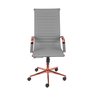 Cadeira de Escritório Giratoria Eames Cinza - Alta | Rose Gold - 3