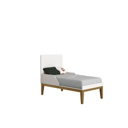 Berço Mini Cama Classic Branco Fosco com Pés Madeira - 3