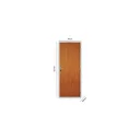 Ver imagem 2 de Kit Porta de Madeira Lisa 215x85cm com Batente de Aço 06cm Açomad Mgm Abertura Esquerda