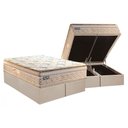 Ver imagem 1 de Cama Box Baú King: Colchão Molas Ensacadas Paropas Masterpocket Eco Bamboo + Base Clean(193x203)