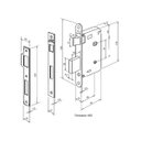 Ver imagem 2 de Fechadura Vert2 55mm 1952 Banheiro Zamak Cromada Fechadura Vert2 55mm 1952 Banheiro Cromada