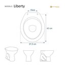 Ver imagem 3 de Assento Sanitário Laqueado Liberty Preto para Vaso Santamarina