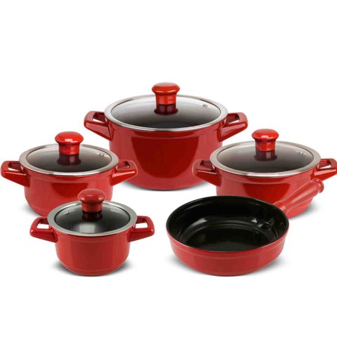 Conjunto de Caçarolas Duo Smart 5 Peças Pomodoro Ceraflame J604646