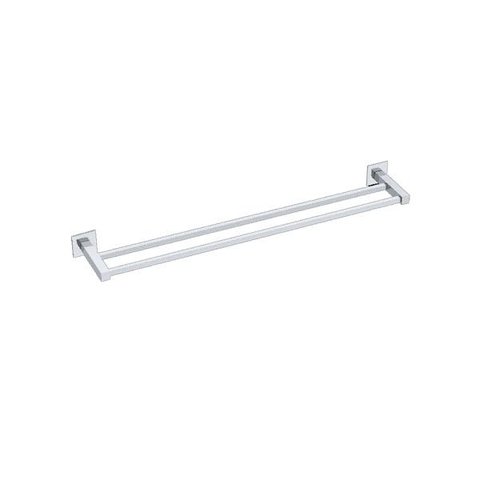 PORTA TOALHA DUPLO ANAS PIAZZA 600MM INOX POLIDO