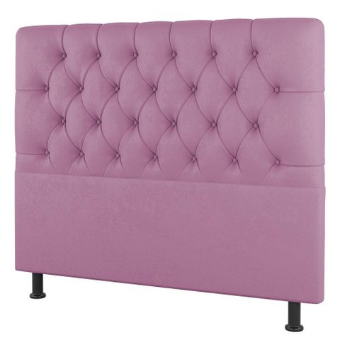 Cabeceira Cama Box Casal Nice 140cm Suede Rosa - Desk Design