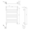 Ver imagem 2 de Aquecedor de Toalhas Térmico Seccare Esatto Branco Preto 110v