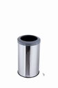Ver imagem 1 de Lixeira Aço Inox Com Aro Plástico Lixo Reciclável Cozinha 20 Litros - Cinza