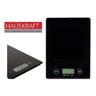 Balança Digital Inox 5kg Cozinha Nutrição E Dieta Vidro Temperado - Preto - 3