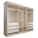 Ver imagem 4 de Guarda-roupa Casal Madalena 6 Portas 6 Gavetas 100% Mdf - Panorama Móveis