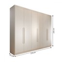 Ver imagem 5 de Guarda-roupa Casal Madalena 6 Portas 6 Gavetas 100% Mdf - Panorama Móveis