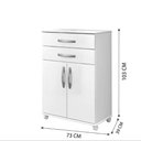 Ver imagem 4 de Balcão Mônaco 02 Portas 02 Gavetas Arte Móveis