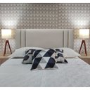 Ver imagem 1 de Cabeceira Cama Siena Double Corino Bege Queen 160 X 60 Rbl