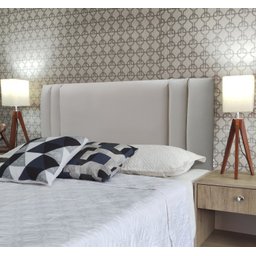 Cabeceira Cama Siena Double Corino Bege Queen 160 X 60 Rbl - 3