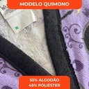 Ver imagem 6 de Roupão Atoalhado Infantil Lepper Antialérgico Wandinha Kimono com Manga:p