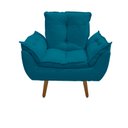 Ver imagem 4 de Kit 02 Poltrona Opala Decorativa + 01 Puff Opala Suede