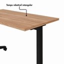 Ver imagem 5 de Escrivaninha Rebatível Escritório e Home Office 120 cm X 60 cm Design Moderno Base Móvel Metá