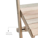 Ver imagem 7 de Cadeira de Bar Dobrável de Madeira Maciça Ismalu: Natural