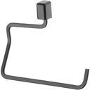 Ver imagem 1 de Toalheiro Preto Fosco de Parede Banheiro Suporte Porta Toalha de Rosto Schmitt