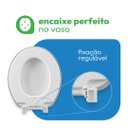 Ver imagem 7 de Assento Sanitário Almofadado Reforçado Oval Astra