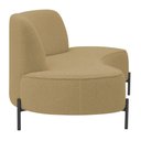 Ver imagem 5 de Sofá Orgânico 2 Lugares 150cm Argos Pés Preto Bouclé Camel - Nexta Casa