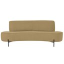 Ver imagem 4 de Sofá Orgânico 2 Lugares 150cm Argos Pés Preto Bouclé Camel - Nexta Casa