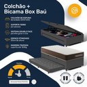 Ver imagem 6 de Cama Box Baú Solteiro com Colchão de Espuma D33 Double Comfort + Auxiliar 88cm
