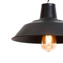 Ver imagem 4 de Kit 2 Pendente Prato Poptem 28cm Preto Luminária Lustre Sala