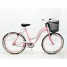 Bicicleta Aro 26 Feminina Retrô Galileus Com Rodas Aero - Rosa - 1