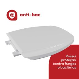 Assento Sanitário Polipropileno Monte Carlo Astra para Louça Deca Branco - 3 Assento Sanitário Polipropileno Monte Carlo Astra para Louça Deca Branco - 3