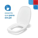 Ver imagem 4 de Assento Sanitário Polipropileno Monte Carlo Astra para Louça Deca Branco