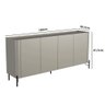 Balcão Buffet 180cm Porta Lisa 100% Mdf com Pés em Metal - 2