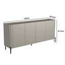 Ver imagem 2 de Balcão Buffet 180cm Porta Lisa 100% Mdf com Pés em Metal