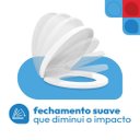 Ver imagem 5 de Assento Sanitário Tov Soft Close Oval Astra Branco