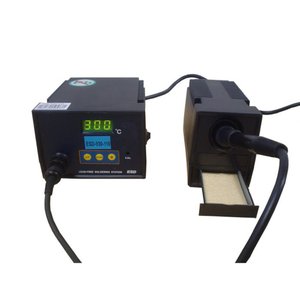 Estação Solda Digital Temperatura 200 a 450°C Lead Free Soldagem Suporte Com Ponta Cônica
