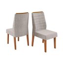 Ver imagem 1 de Cadeira Jantar Ondina 2 un Freijo/Linho Neblina DJ Móveis